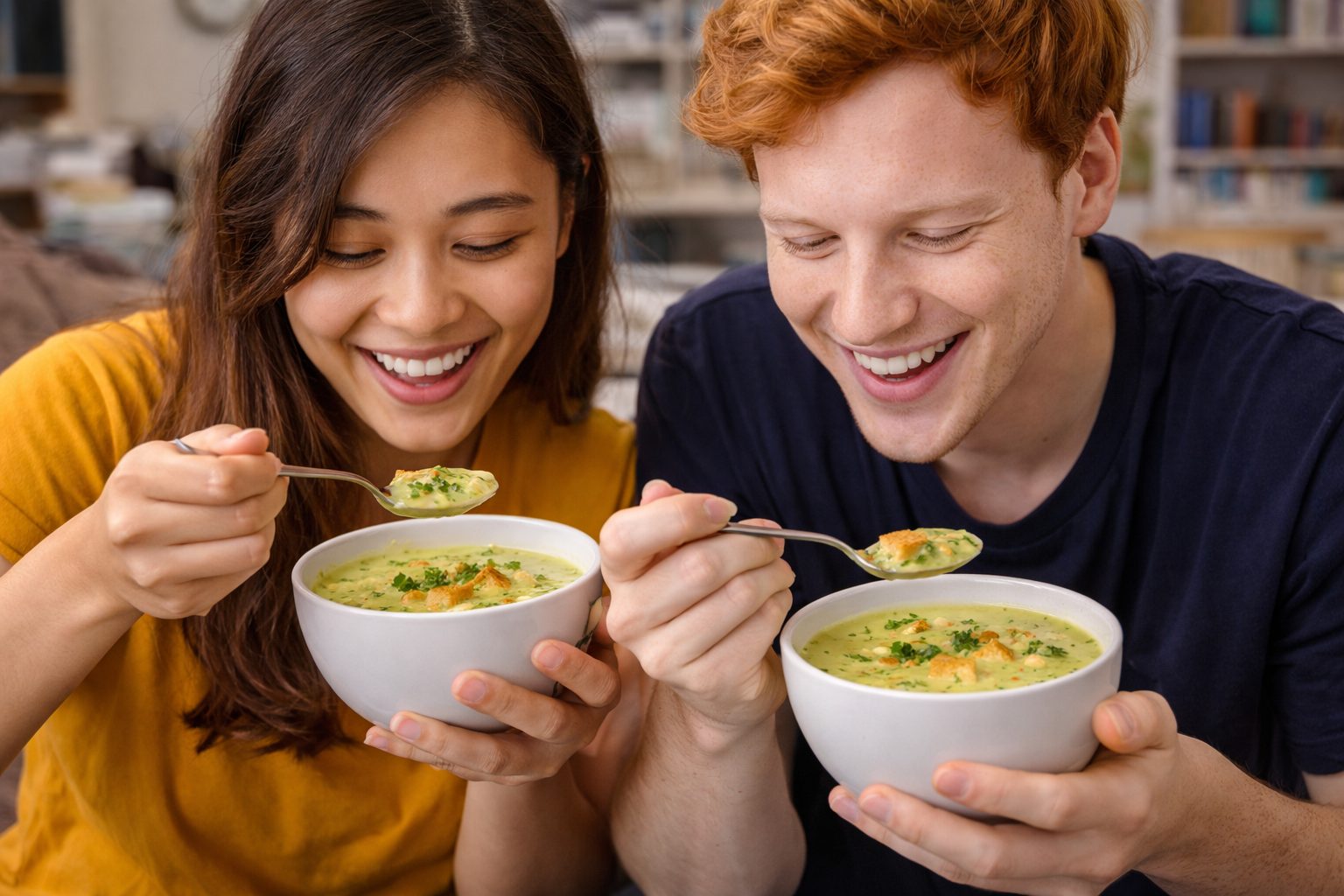 Кабачковый крем-суп с нежирными сливками (капля для вкуса) фото 2